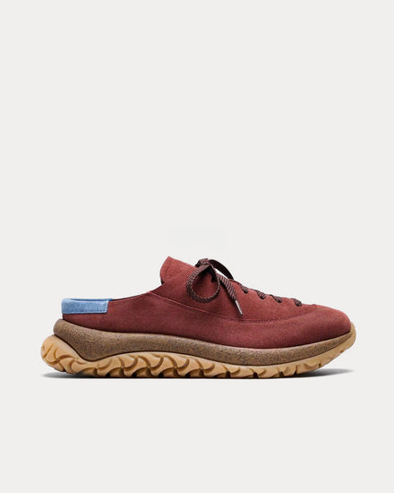 Birkenstock Uerzell Suede Wine Sneaker Mules - 1
