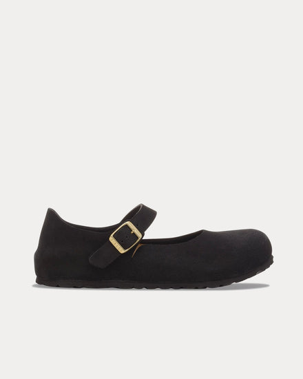 Birkenstock Mantova Suede Black Ballet Flats - 1