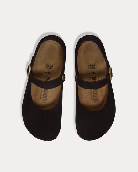 Birkenstock Mantova Suede Black Ballet Flats - 2