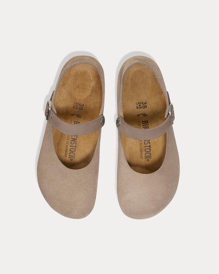 Birkenstock Mantova Suede Taupe Ballet Flats - 2