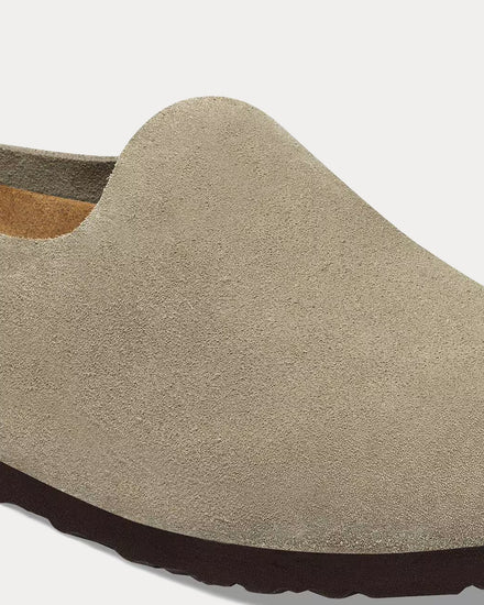 Birkenstock Amsterdam Wrapped Suede Taupe Clogs - 5