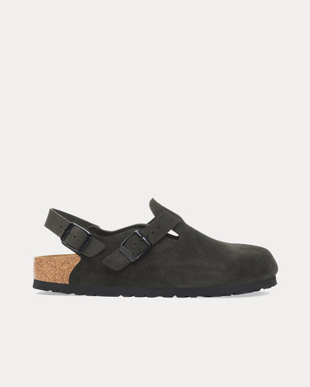 Birkenstock Tokio Suede Black Clogs - 1