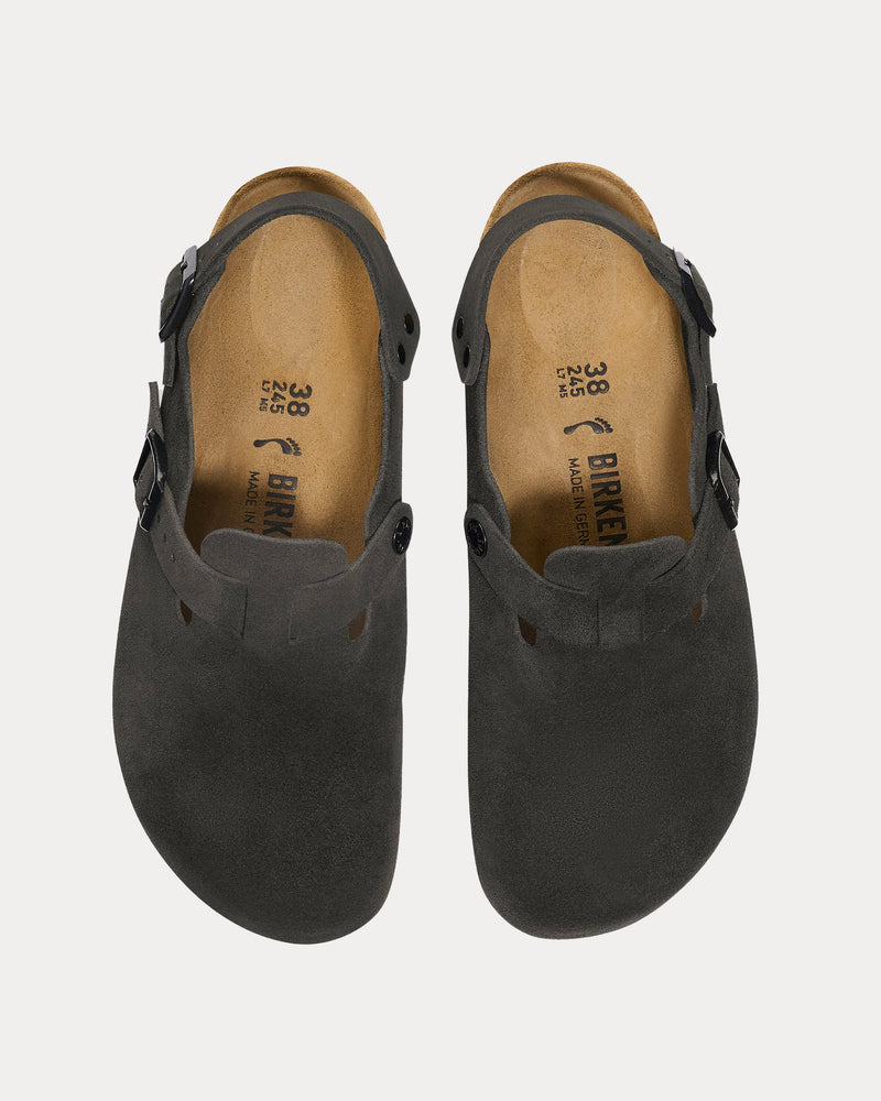Birkenstock Tokio Suede Black Clogs - 2