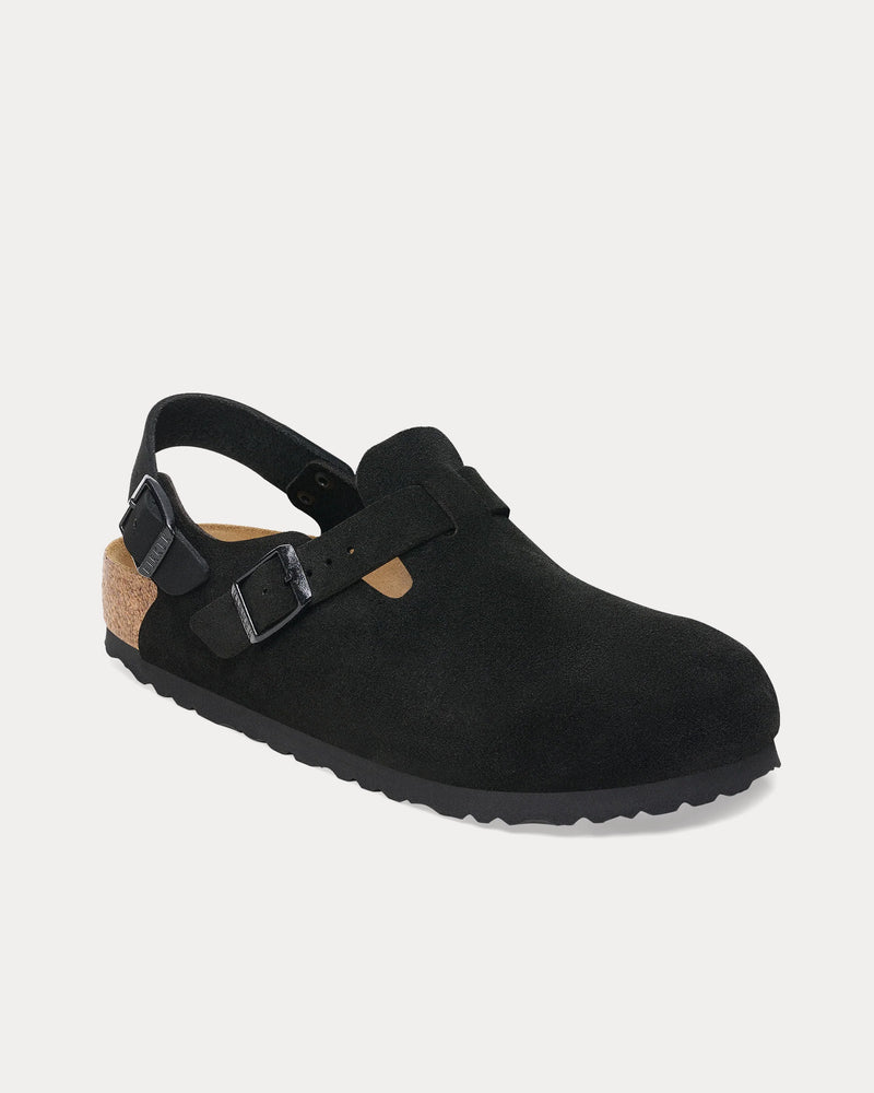 Birkenstock Tokio Suede Black Clogs - 3