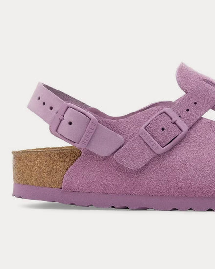 Birkenstock Tokio Suede Mauve Clogs - 4
