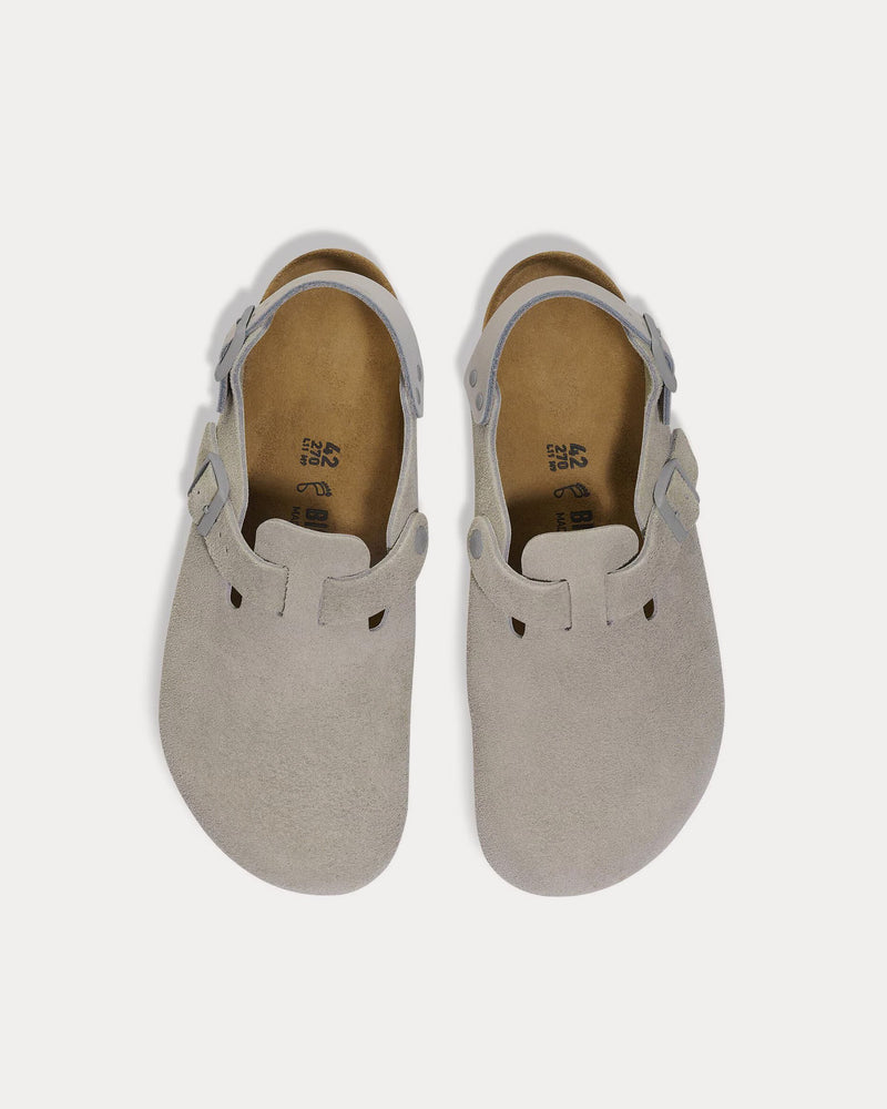 Birkenstock Tokio Suede Stone Coin Clogs - 2