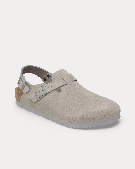 Birkenstock Tokio Suede Stone Coin Clogs - 3
