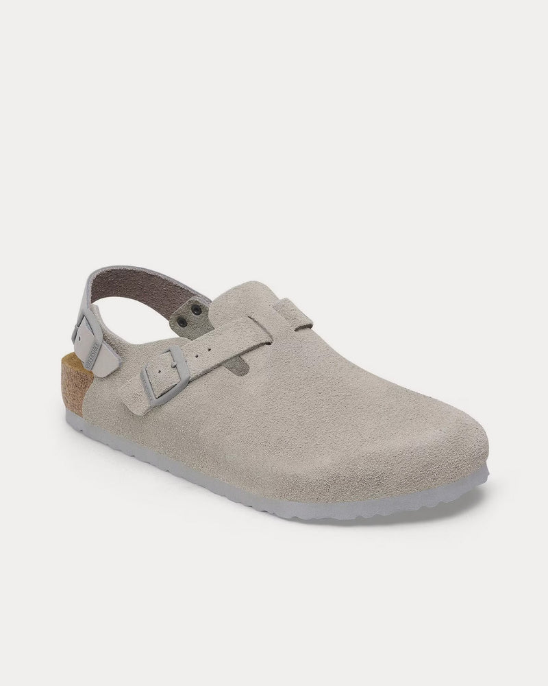 Birkenstock Tokio Suede Stone Coin Clogs - 3