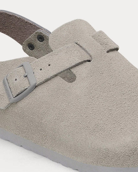 Birkenstock Tokio Suede Stone Coin Clogs - 4
