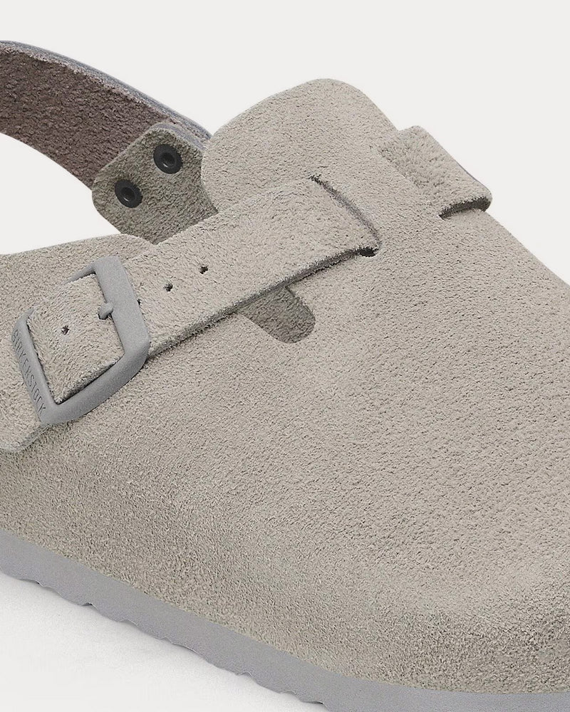 Birkenstock Tokio Suede Stone Coin Clogs - 4