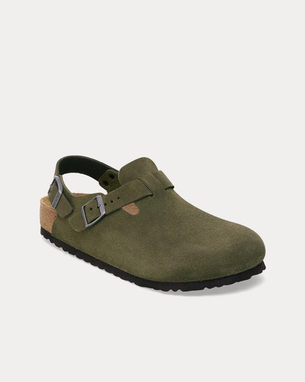 Birkenstock Tokio Suede Thyme Clogs - 3