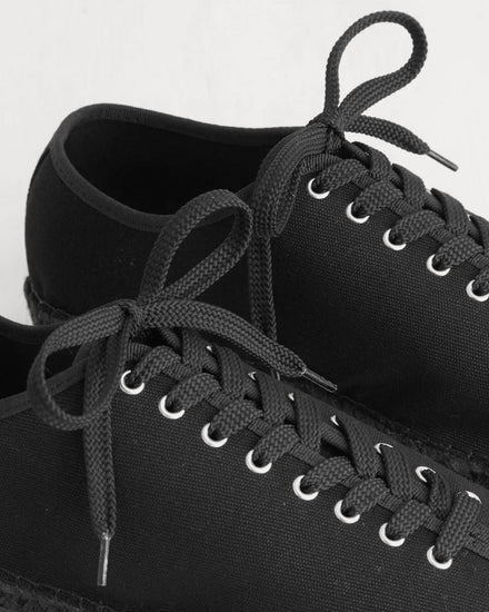Bode Tennis Espadrilles Black Low Top Sneakers - 3