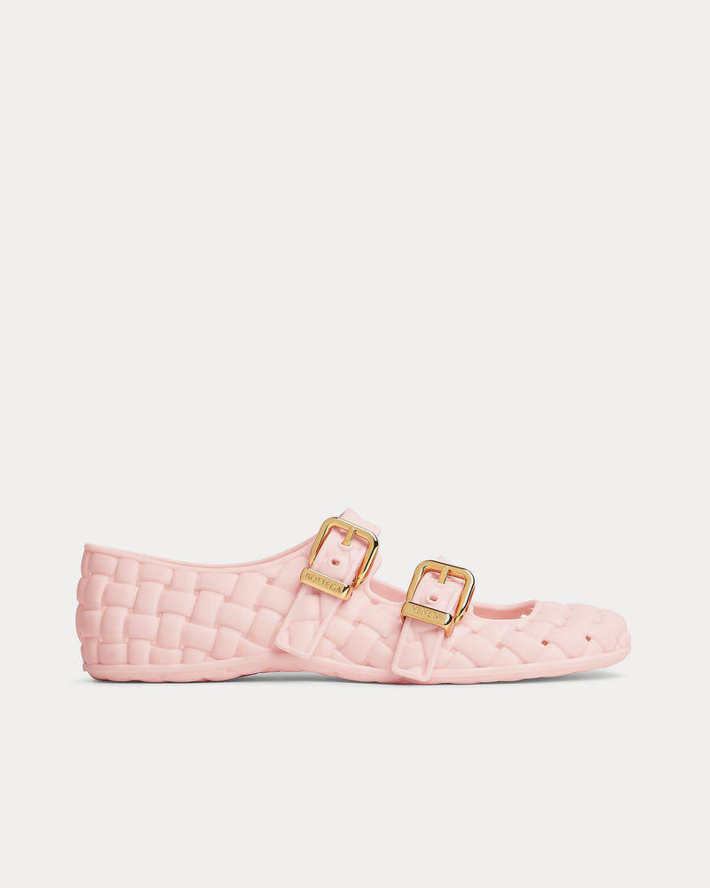 Bottega Veneta Amy Mary-Jane Ballerina Rose Slip Ons - 1
