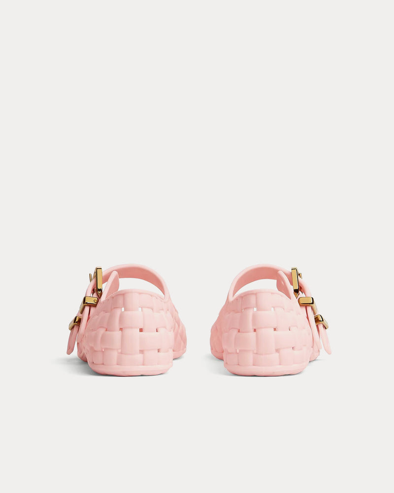 Bottega Veneta Amy Mary-Jane Ballerina Rose Slip Ons - 3