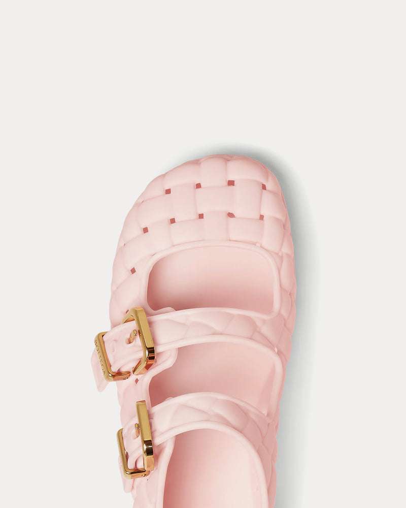 Bottega Veneta Amy Mary-Jane Ballerina Rose Slip Ons - 4