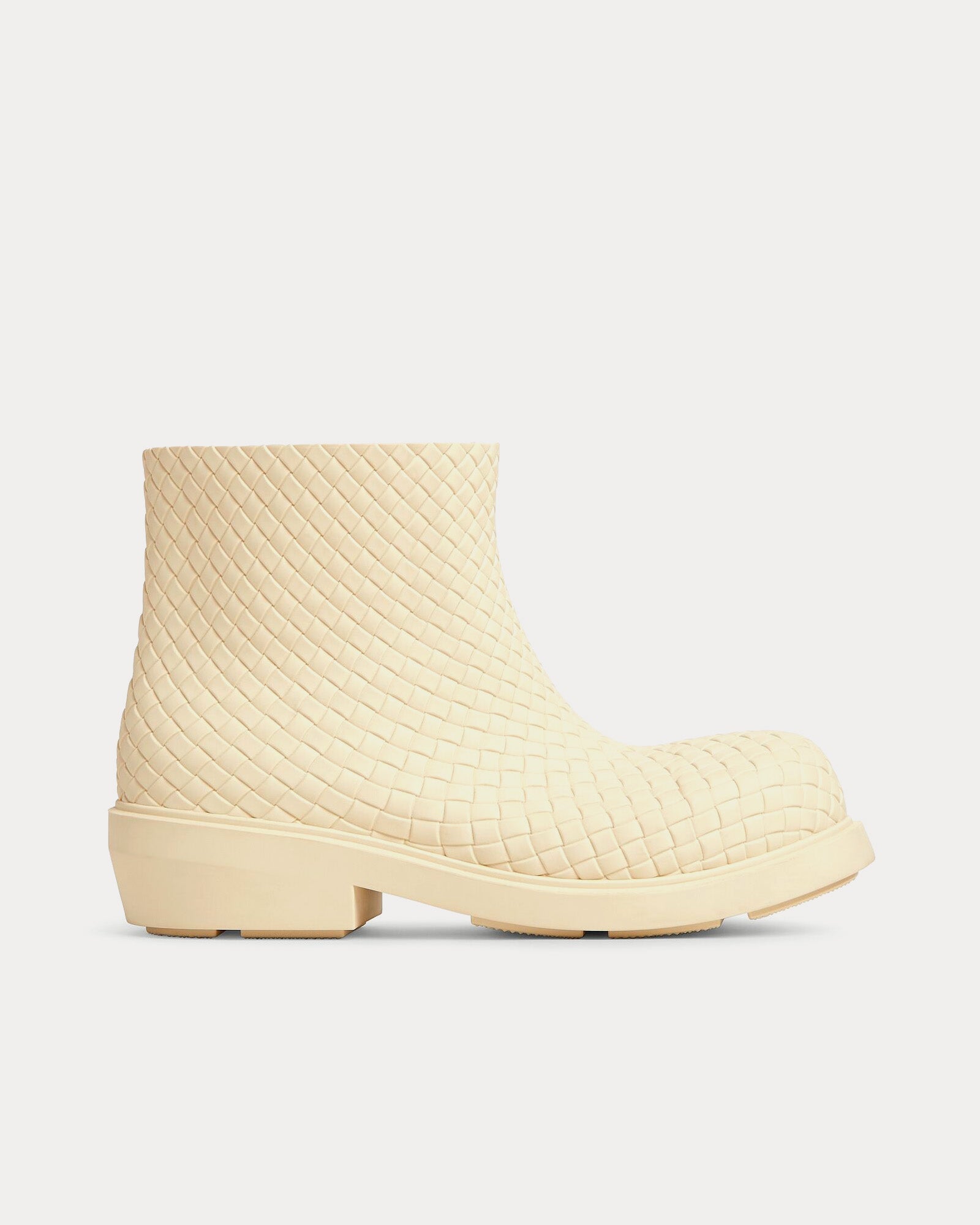 Bottega Veneta Men's Fireman Ankle Sea Salt Boots