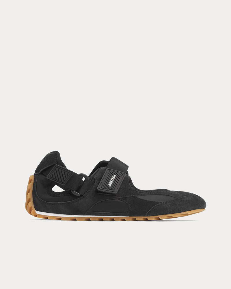 Bottega Veneta Women's Orbit Flash Mary-Jane Black Slip On Sneakers