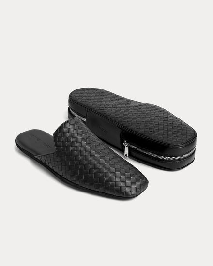 Bottega Veneta Palazzo Black Slippers - 2