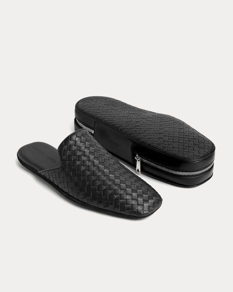 Bottega Veneta Palazzo Black Slippers - 2
