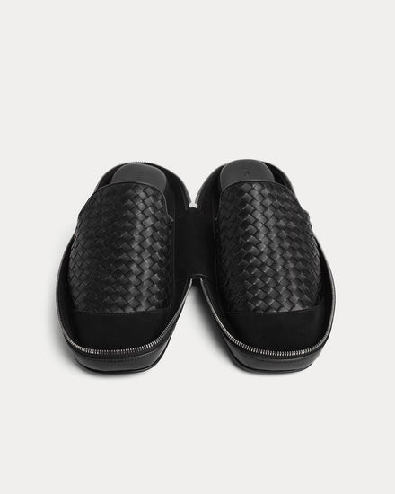 Bottega Veneta Palazzo Black Slippers - 3