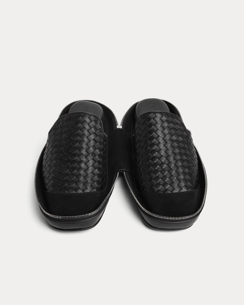 Bottega Veneta Palazzo Black Slippers - 3