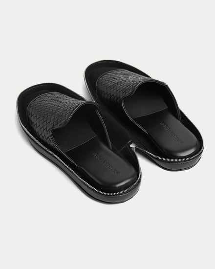 Bottega Veneta Palazzo Black Slippers - 4