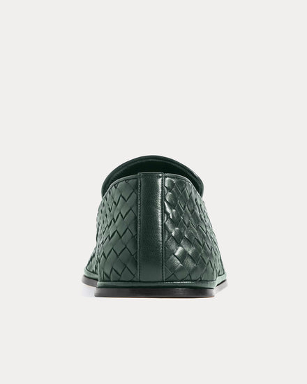 Bottega Veneta Palazzo Alpi Green Slippers - 4