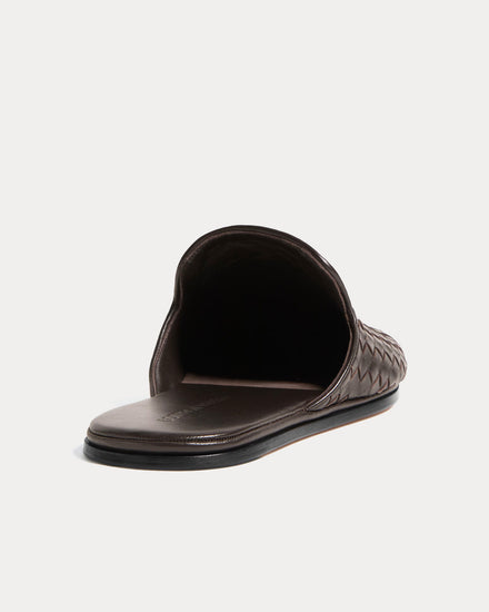 Bottega Veneta Palazzo Espresso Open-Back Slippers - 4