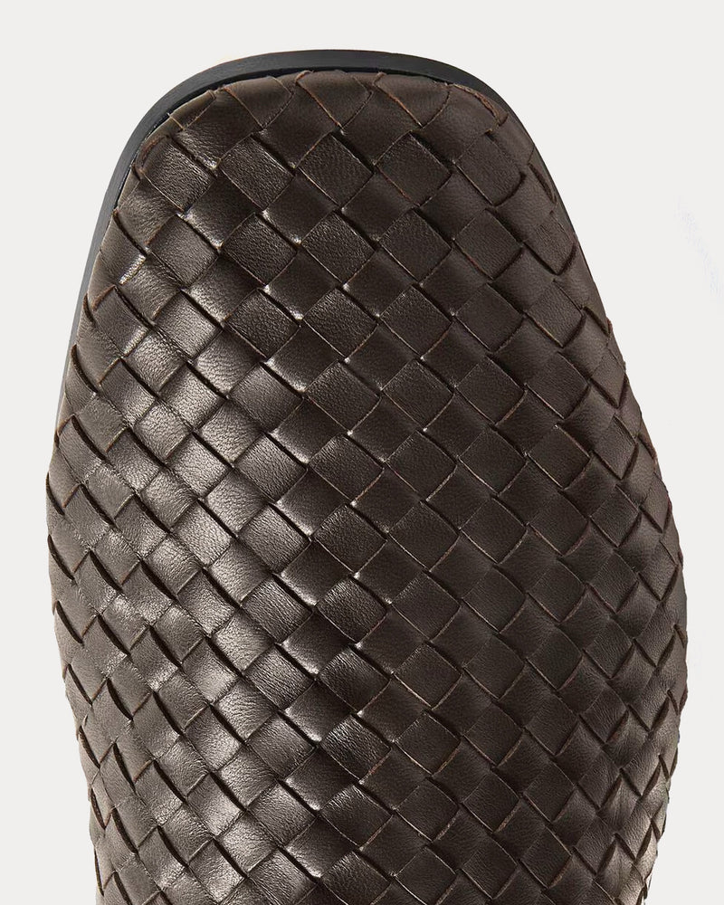 Bottega Veneta Men's Palazzo Espresso Open-Back Slippers