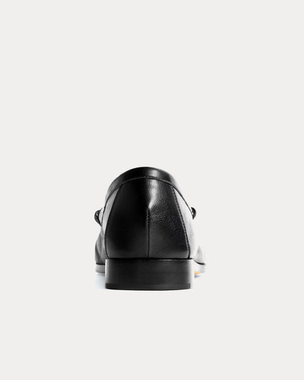 Bottega Veneta Silenzio Leather Black Loafers - 4