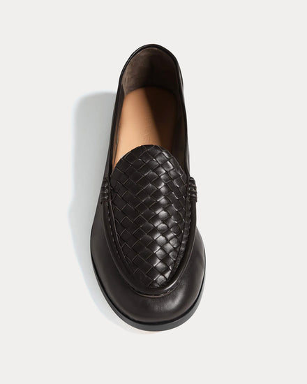 Bottega Veneta Silenzio Leather Espresso Loafers - 2