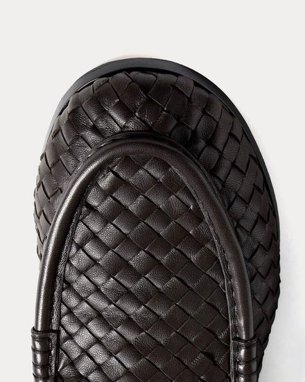 Bottega Veneta Silenzio Espresso Loafers - 5