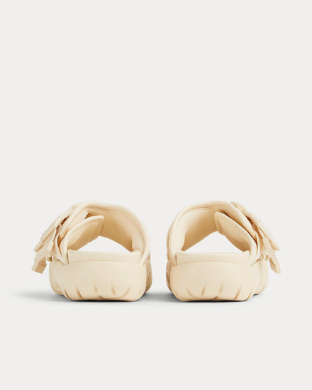 Bottega Veneta Unisex Snap Slide Sea Salt Sandals