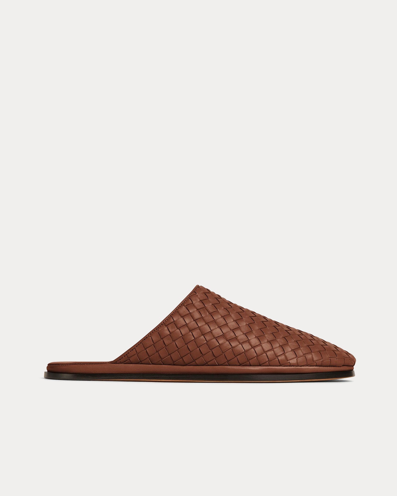 Bottega Veneta Sunday Slipper Intrecciato Degrad’e Leather Brown Sugar Tan 45/12 Bottega Veneta Sunday slippers – Luisa World main image 4