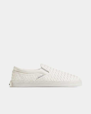 Bottega Veneta Serena Alabaster Slip On Sneakers
