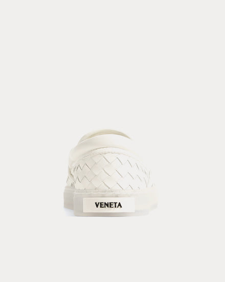 Bottega Veneta Serena Alabaster Slip On Sneakers - 4
