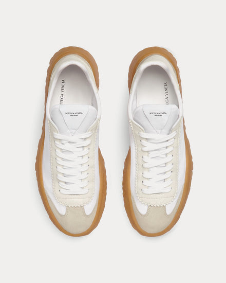Bottega Veneta Apollo Optic White / Rubber Band Low Top Sneakers - 2