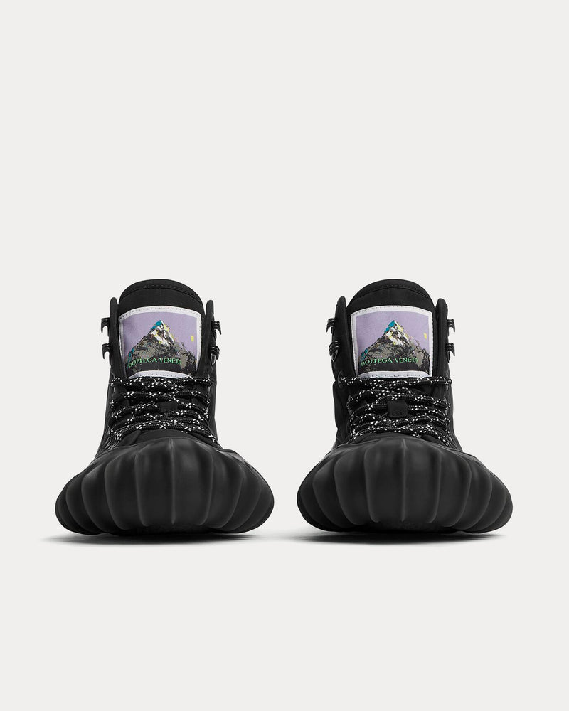 Bottega Veneta Denver Black High Top Sneakers - 3