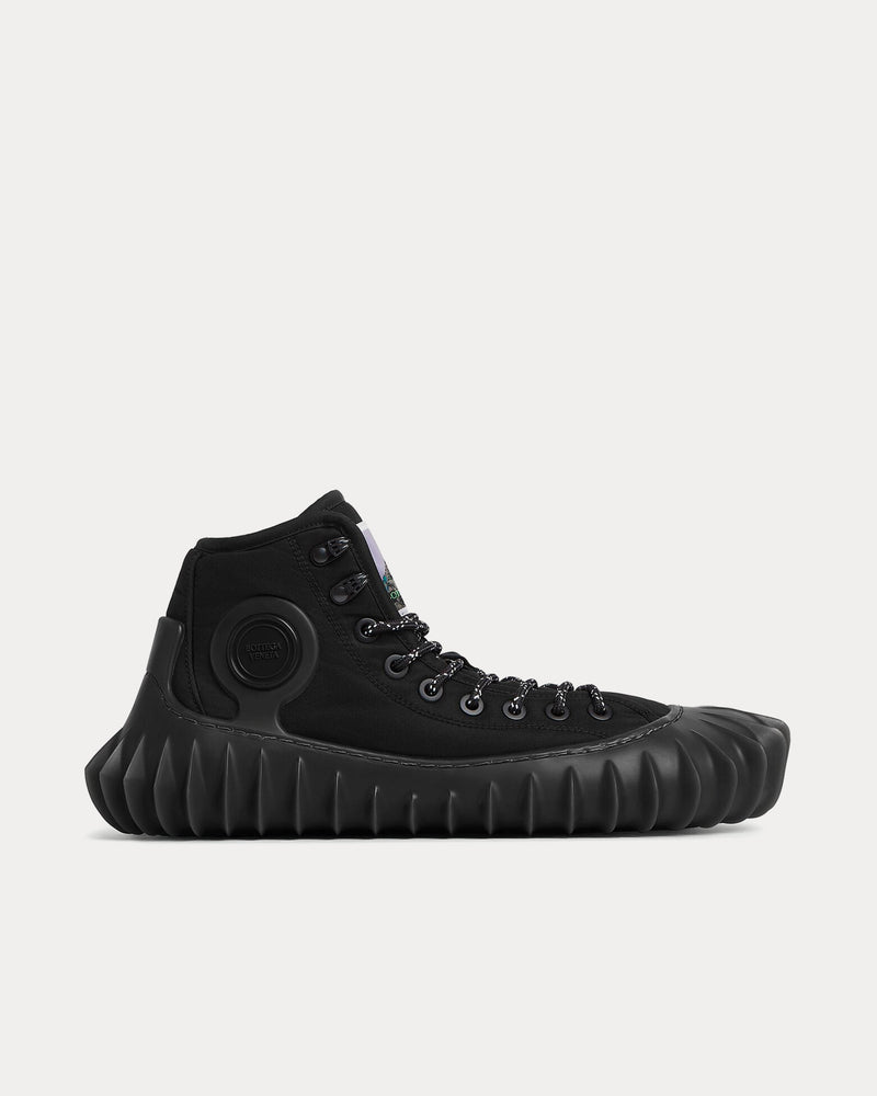 Bottega Veneta Denver Black High Top Sneakers - 1