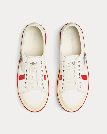 Bottega Veneta Eliot White / Sea Salt Low Top Sneakers - 2