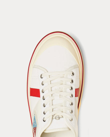 Bottega Veneta Eliot White / Sea Salt Low Top Sneakers - 4