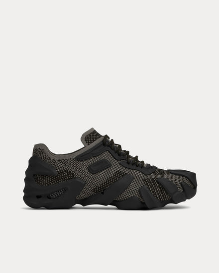 Bottega Veneta Flex Technical Knit Light Graphite / Black Low Top Sneakers - 1