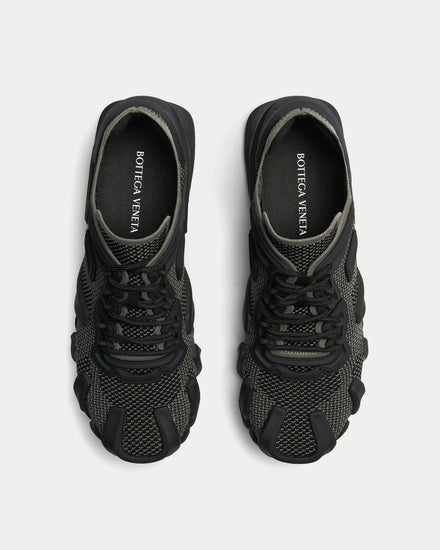 Bottega Veneta Flex Technical Knit Light Graphite / Black Low Top Sneakers - 2