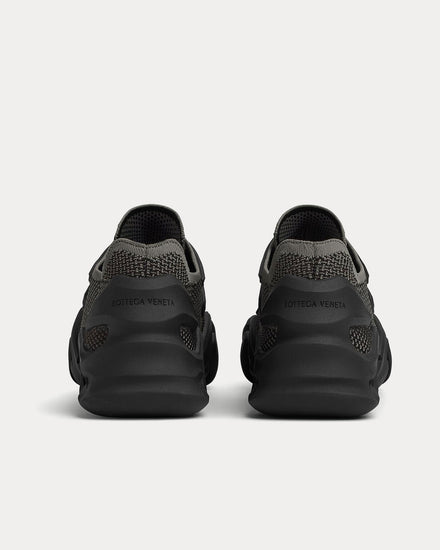 Bottega Veneta Flex Technical Knit Light Graphite / Black Low Top Sneakers - 3