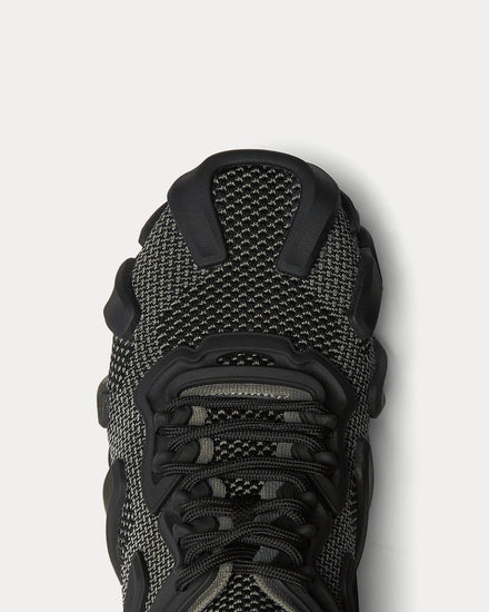 Bottega Veneta Flex Technical Knit Light Graphite / Black Low Top Sneakers - 4
