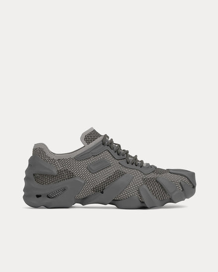 Bottega Veneta Flex Technical Knit Grey Low Top Sneakers - 1