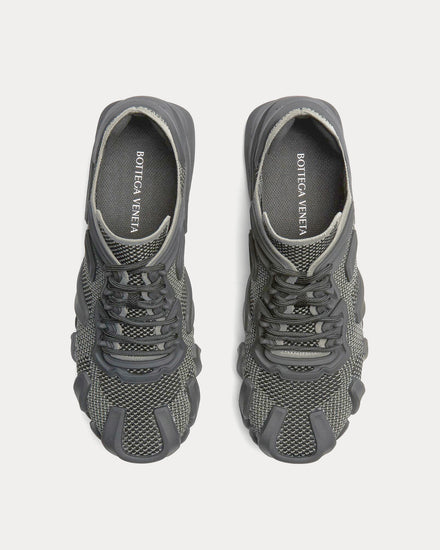 Bottega Veneta Flex Technical Knit Grey Low Top Sneakers - 2