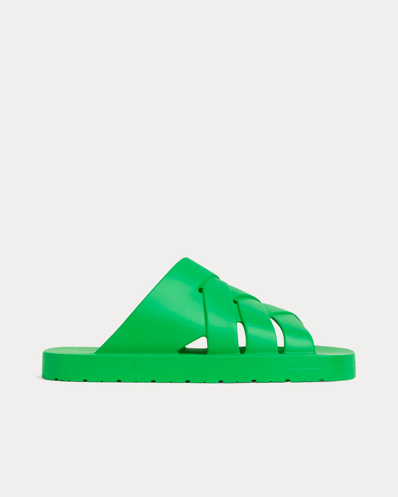 サンダル BOTTEGA VENETA Slippers and Clogs Men Rubber Green/Parakeet BOTTEGA VENETA Slippers and Clogs Men Rubber Green/Parakeet