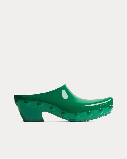 Bottega Veneta Gondola Grass Green Clogs - 1