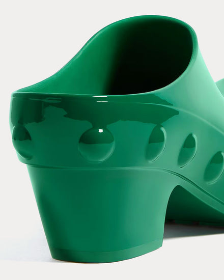 Bottega Veneta Gondola Grass Green Clogs - 5